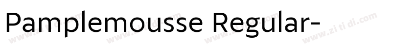 Pamplemousse Regular字体转换